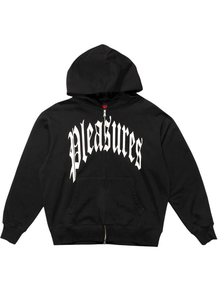 Pleasures Twitch Zip Hoodie Black - Probus