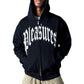 Pleasures Twitch Zip Hoodie Black