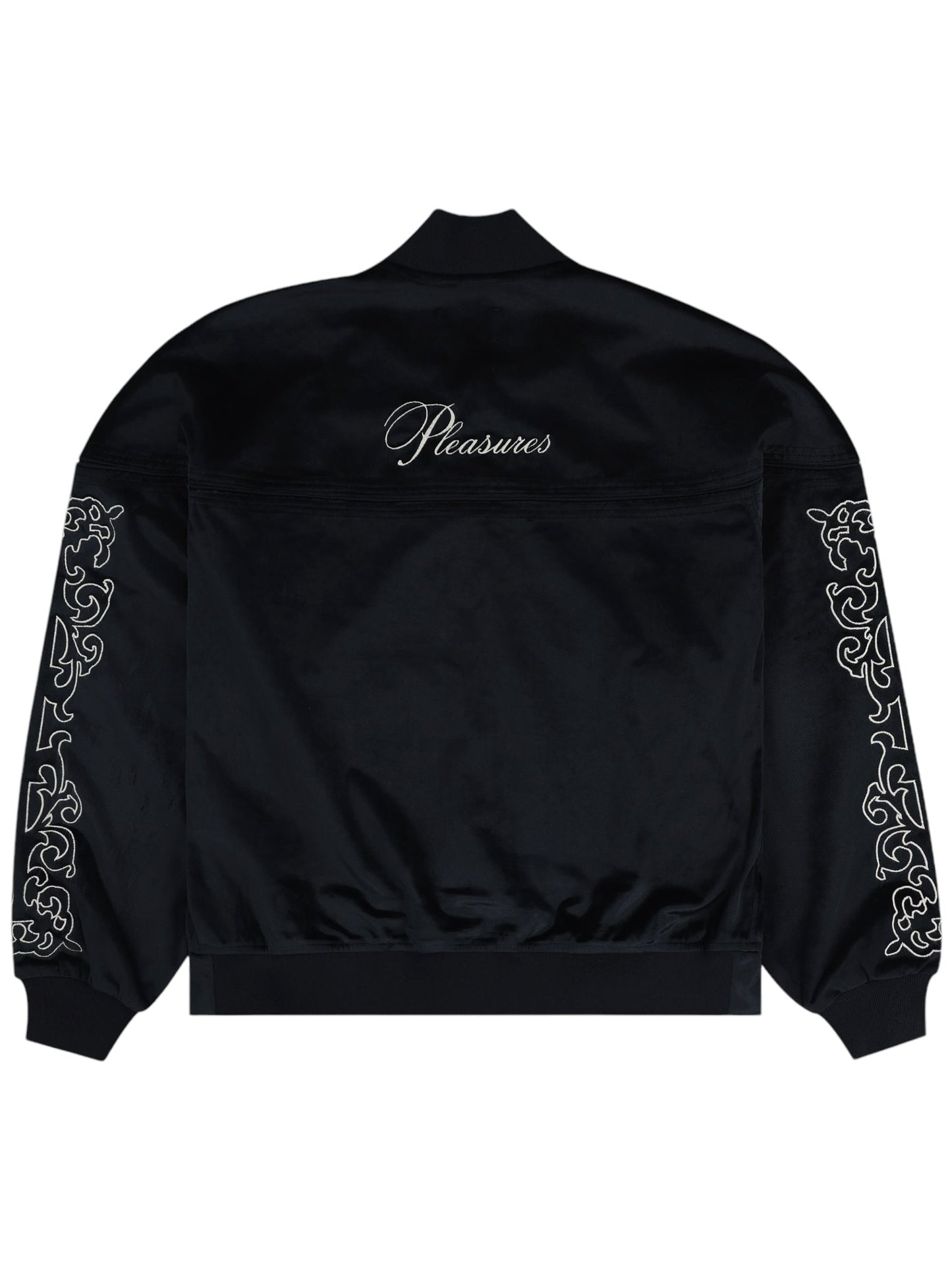 Pleasures Unquote Velour Jacket in Black