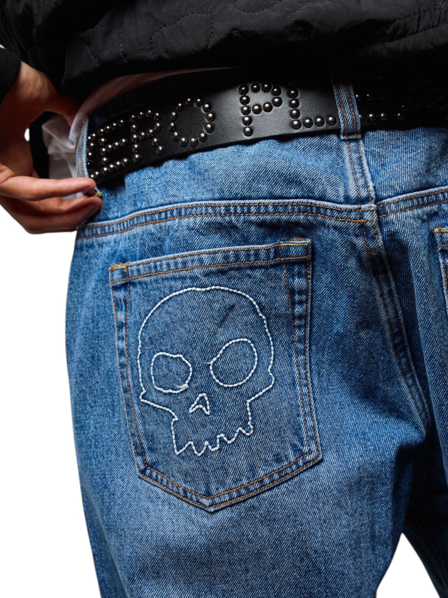 Pleasures Zero Studded Belt Black