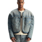 Probus Purple Brand M0040-RFDS426 Reversible Fur Demin Jacket Blue Purple Brand M0040-RFDS426 Reversible Fur Demin Jacket Blue BLUE