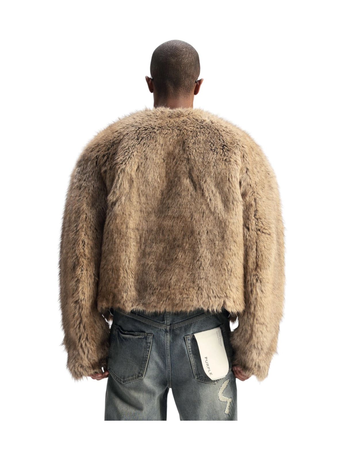 Probus Purple Brand M0040-RFDS426 Reversible Fur Demin Jacket Blue Purple Brand M0040-RFDS426 Reversible Fur Demin Jacket Blue BLUE