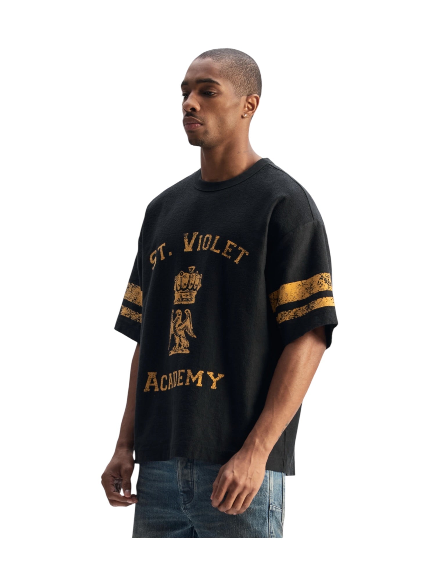 Probus Purple Brand M1057-HWBS426 Hwt Textured Jersey Ss Black Purple Brand M1057-HWBS426 Hwt Textured Jersey Ss Black BLACK