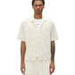 Purple Brand M1108-TWWP326 Terry Towel Camp Collar Off White