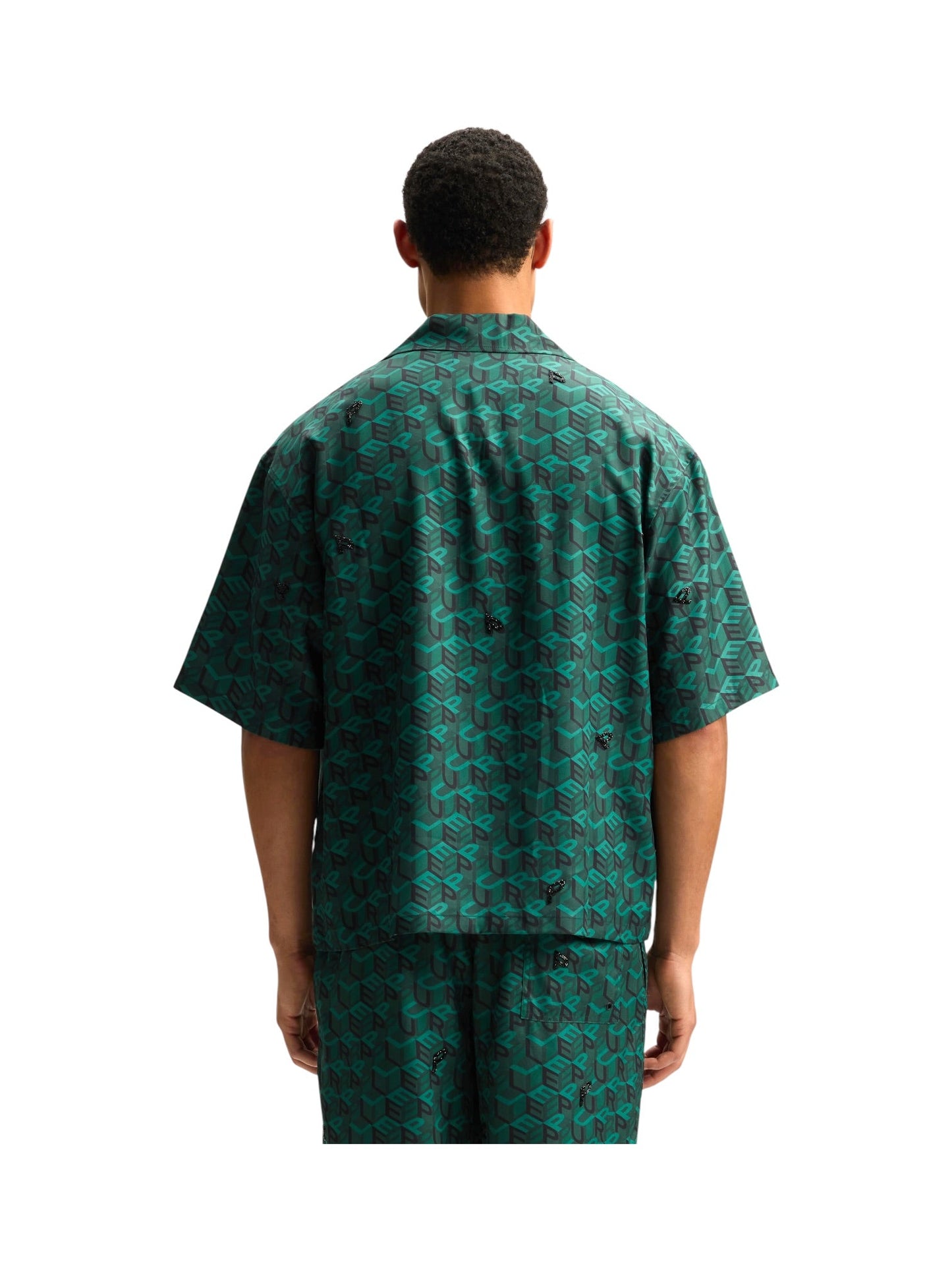 Probus Purple Brand M3015-LYWH326 Lyocell Resort Shirt Green Purple Brand M3015-LYWH326 Lyocell Resort Shirt Green GREEN
