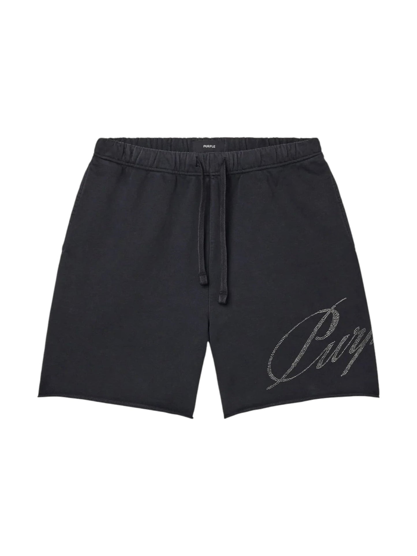 Purple Brand M4218-MWBC326 Midweight Fleece Po Shorts Black