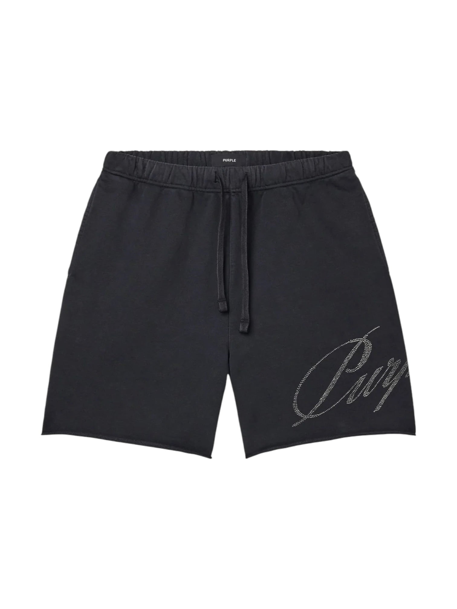 Purple Brand M4218-MWBC326 Midweight Fleece Po Shorts Black