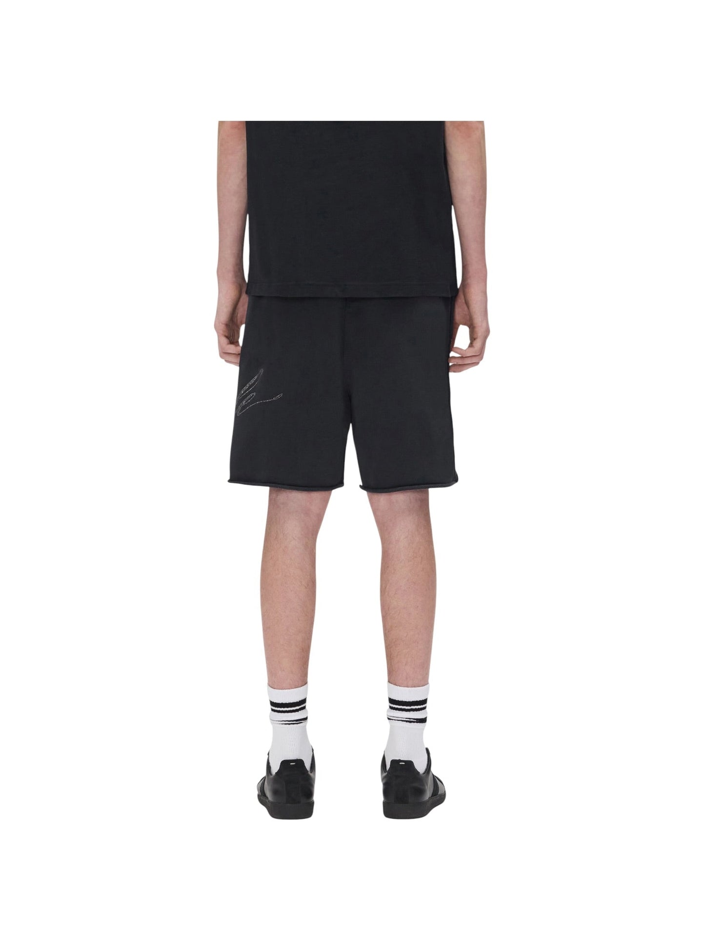 Purple Brand M4218-MWBC326 Midweight Fleece Po Shorts Black