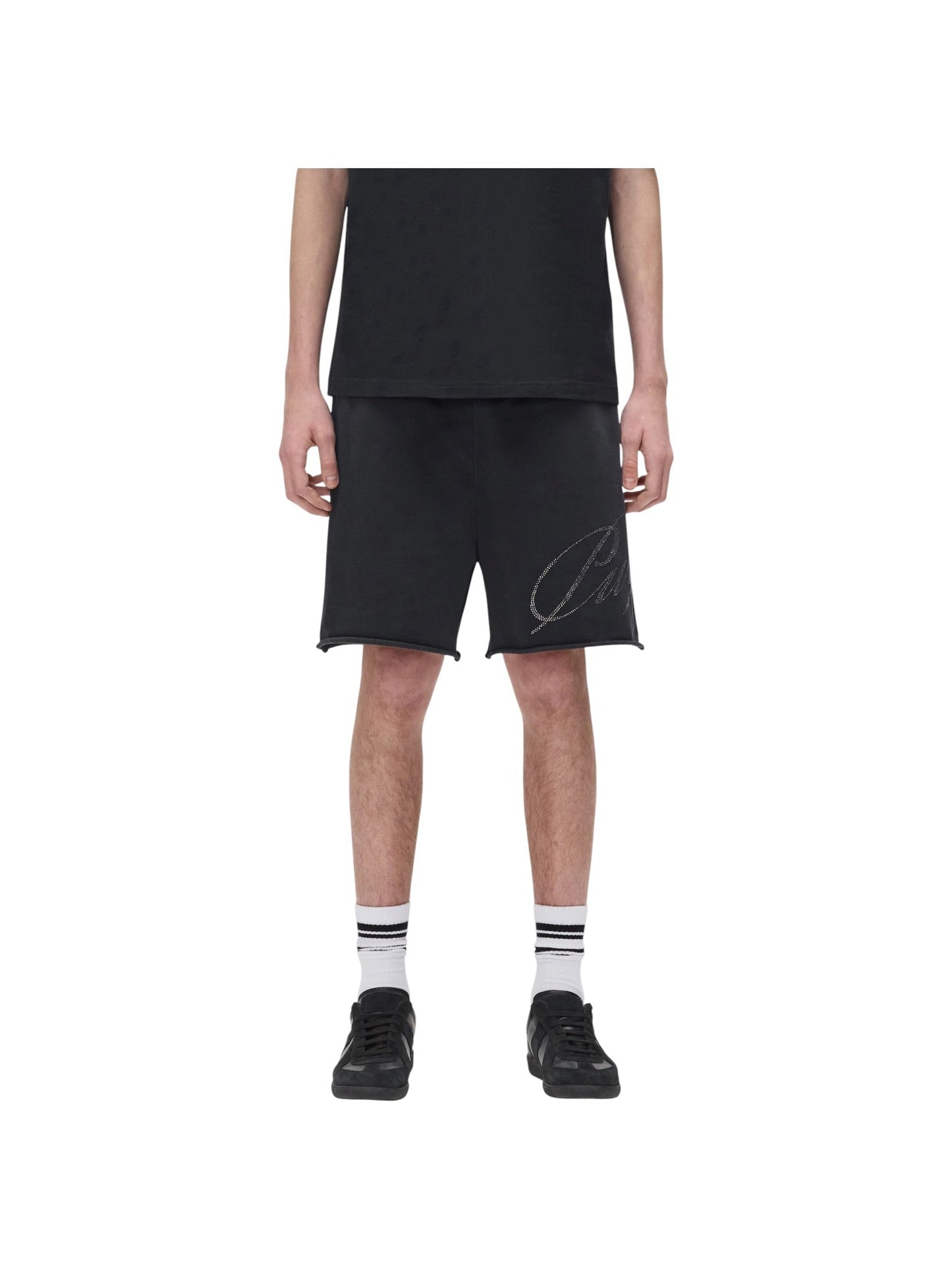 Purple Brand M4218-MWBC326 Midweight Fleece Po Shorts Black