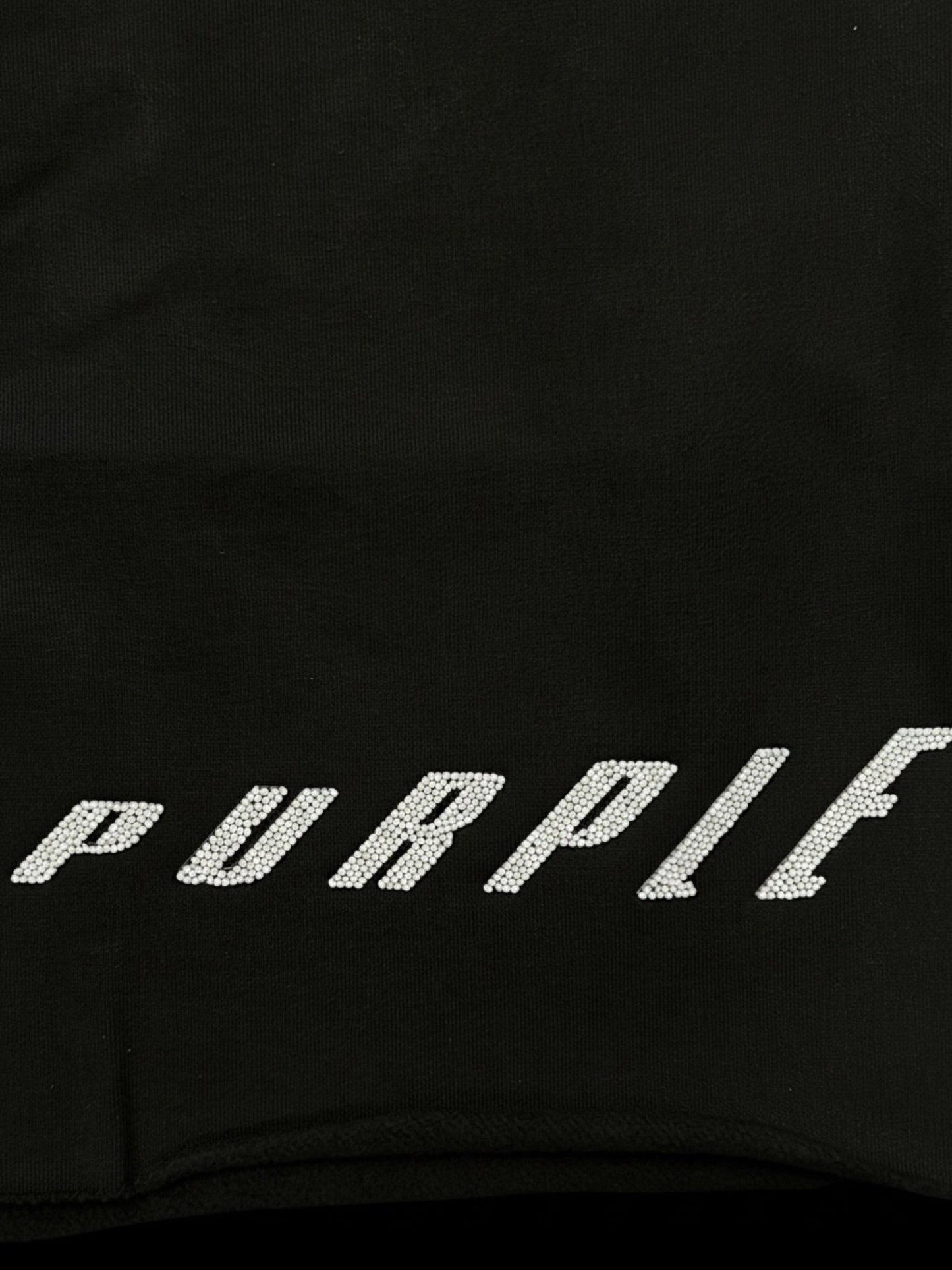 Purple Brand M4218-MWBF326 Midweight Fleece Po Shorts Black