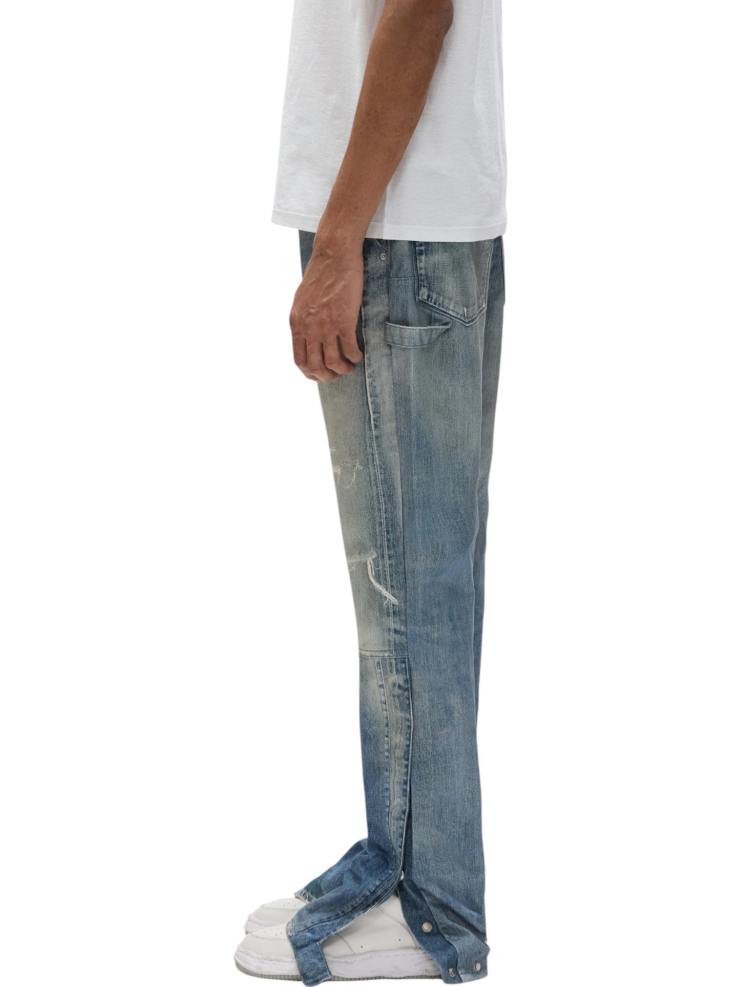 Purple Brand M5005-TBBD325 Twill Snap Carpenter Pant Blue