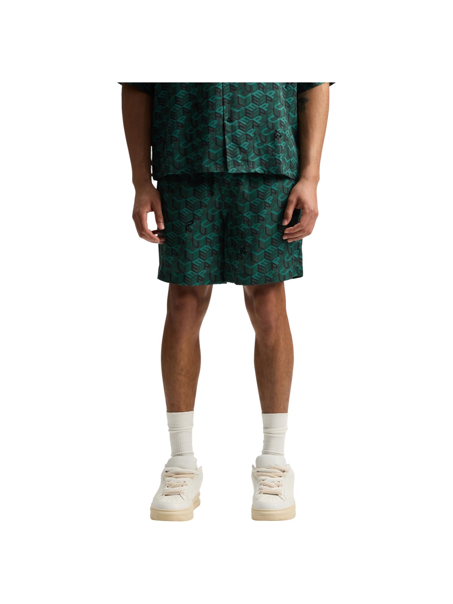Probus Purple Brand M5028-LYBD326 Lyocell Resort Short Green Purple Brand M5028-LYBD326 Lyocell Resort Short Green GREEN