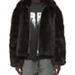 Probus Purple Brand M9636-FBZJ426 Faux Fur Shawl Jacket Brown Purple Brand M9636-FBZJ426 Faux Fur Shawl Jacket Brown BROWN