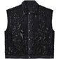 Probus Purple Brand Mesh Embellishment Vest Black Purple Brand Mesh Embellishment Vest Black BLACK
