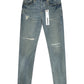 Probus Purple Brand P001-LBVR524 Light Blue Vintage Repair Jeans Purple Brand P001-LBVR524 Light Blue Vintage Repair Jeans 28