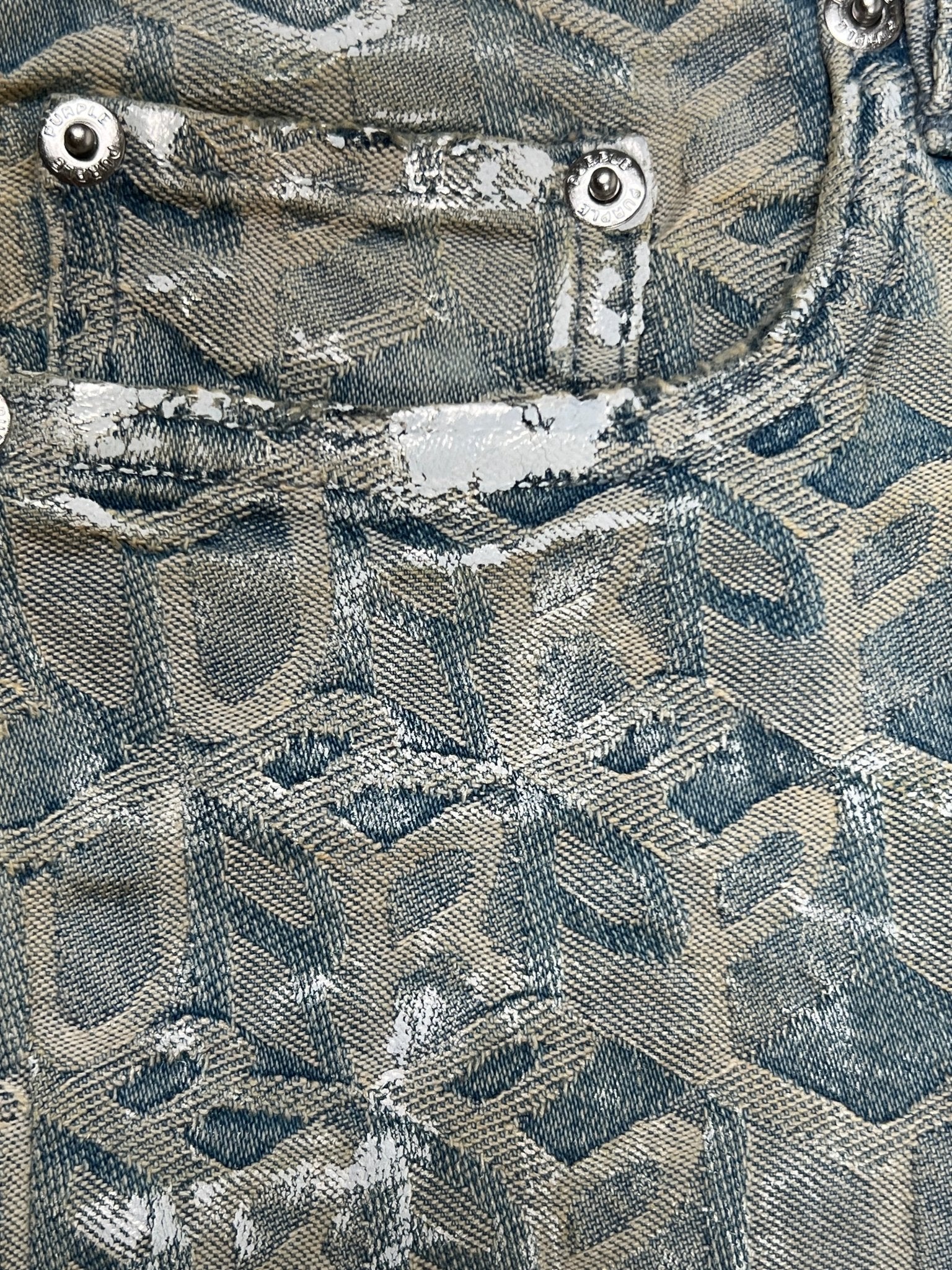 Probus Purple Brand P001-SJML326 Jacquard Monogram Lt Indigo Purple Brand P001-SJML326 Jacquard Monogram Lt Indigo INDIGO