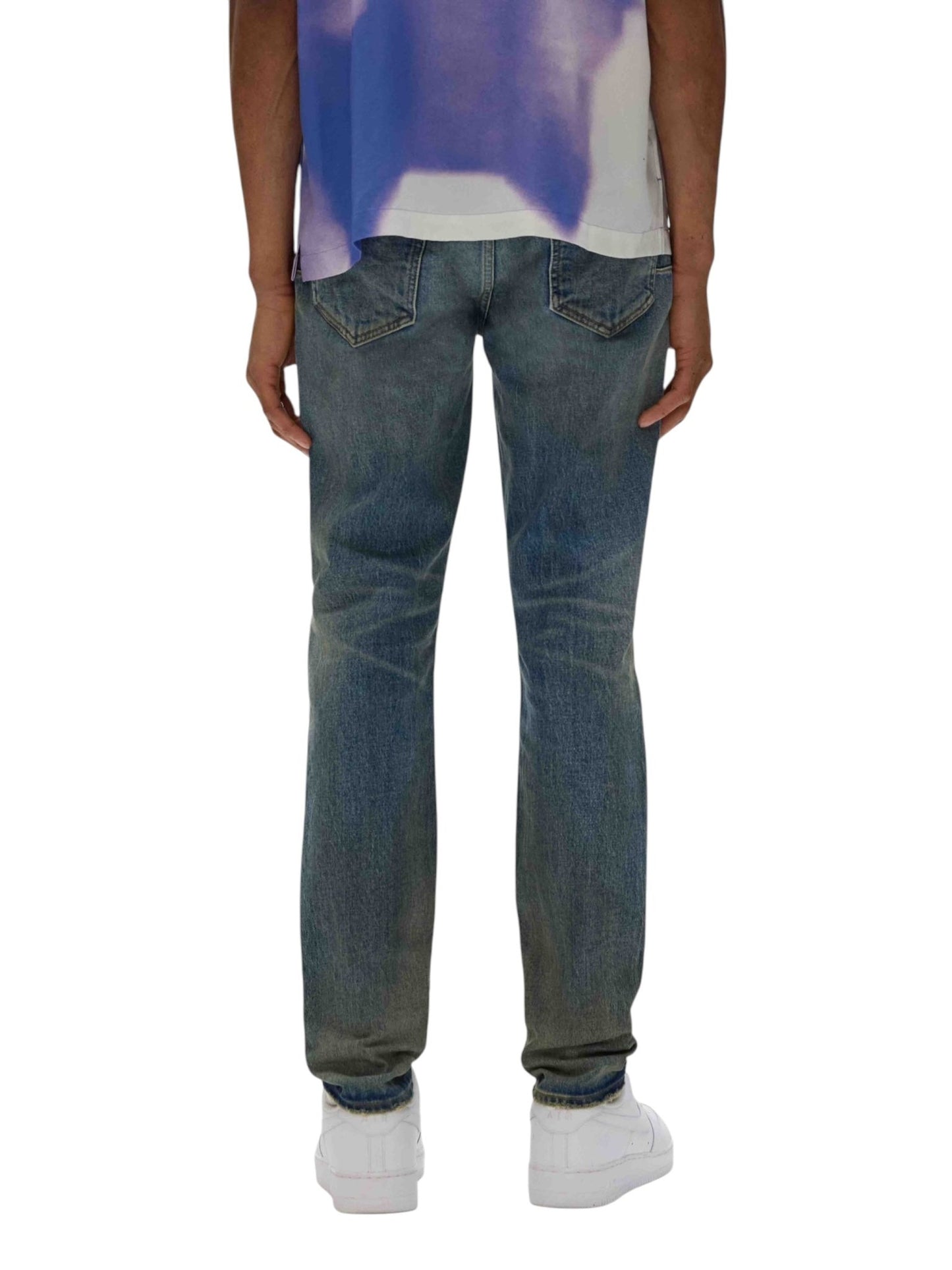 Purple Brand P001-SYCB Skinny Cracked Bronze Denim