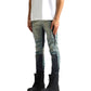 Purple Brand P001-UDBS326 Skinny Upside Down Aop