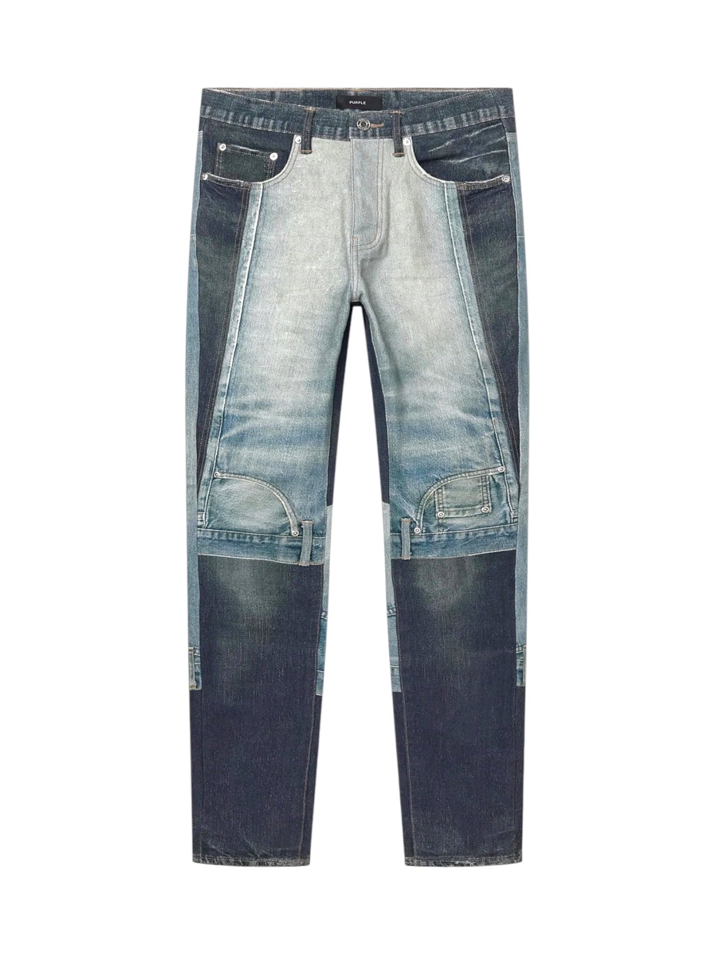 Purple Brand P001-UDBS326 Skinny Upside Down Aop
