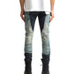 Purple Brand P001-UDBS326 Skinny Upside Down Aop