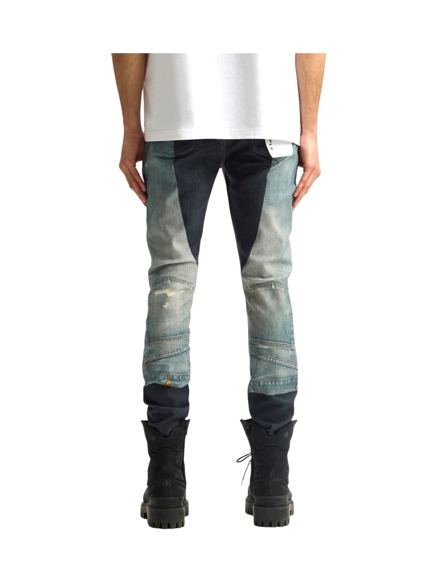 Purple Brand P001-UDBS326 Skinny Upside Down Aop