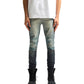 Purple Brand P001-UDBS326 Skinny Upside Down Aop