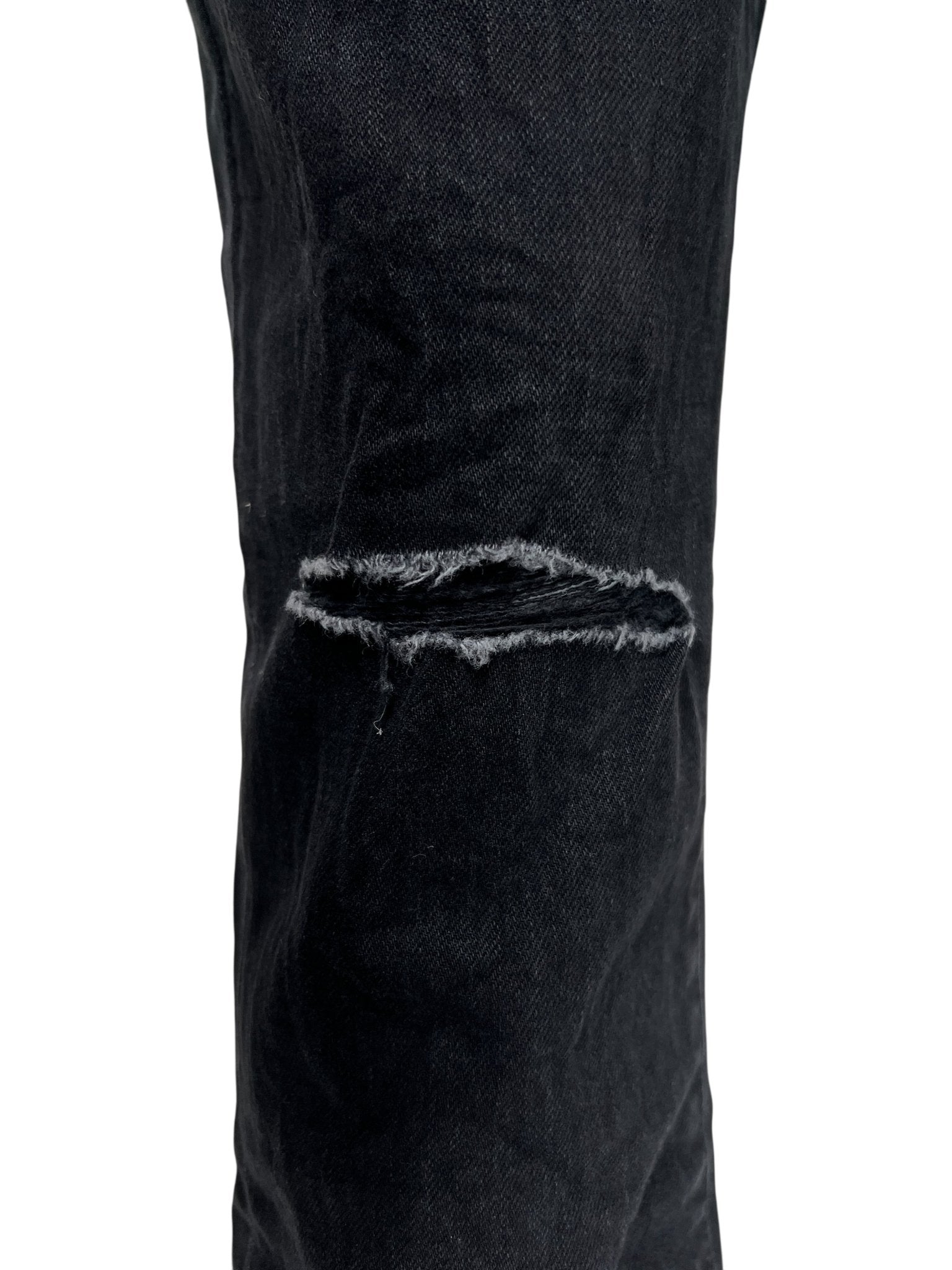 Purple Brand P002-NDBR825 Knee Slit Rinse Slim Black - Probus