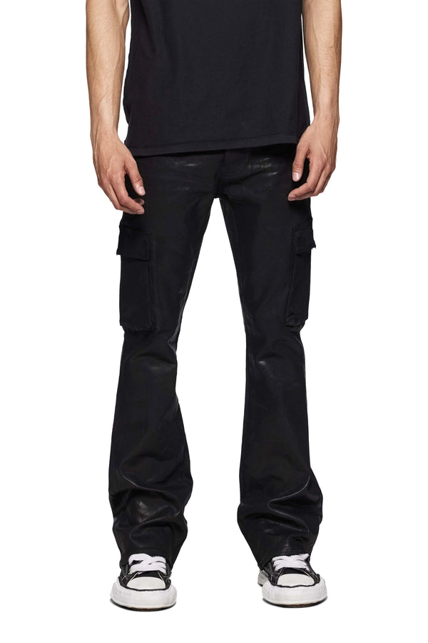 Purple Brand P004-CFVR Coated Cargo Flare Black