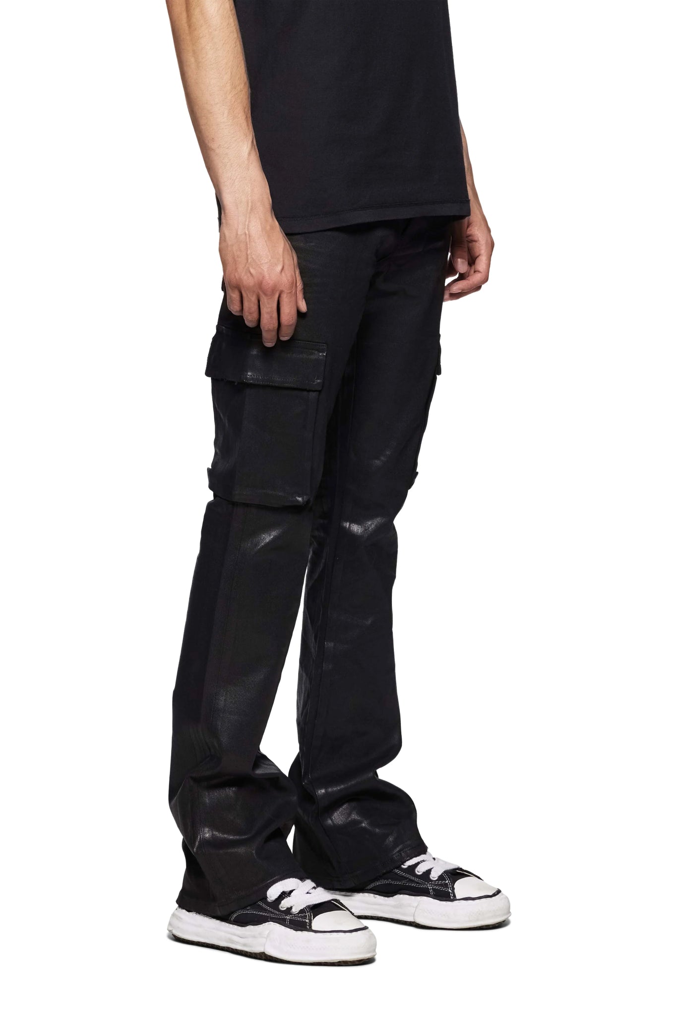 Purple Brand P004-CFVR Coated Cargo Flare Black