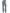 The PURPLE BRAND P004-GBMF Gaia Blowout Flare Indigo Denim features a rear view of stylish faded blue jeans with a "Purple" label on the back pocket, embodying the indigo trend. A must-have for Spring/Summer 2025, these jeans showcase the sophisticated style of Purple Brand denim.