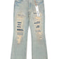 Purple Brand P026-SYDR226 Bootcut Destroy Repair Indigo