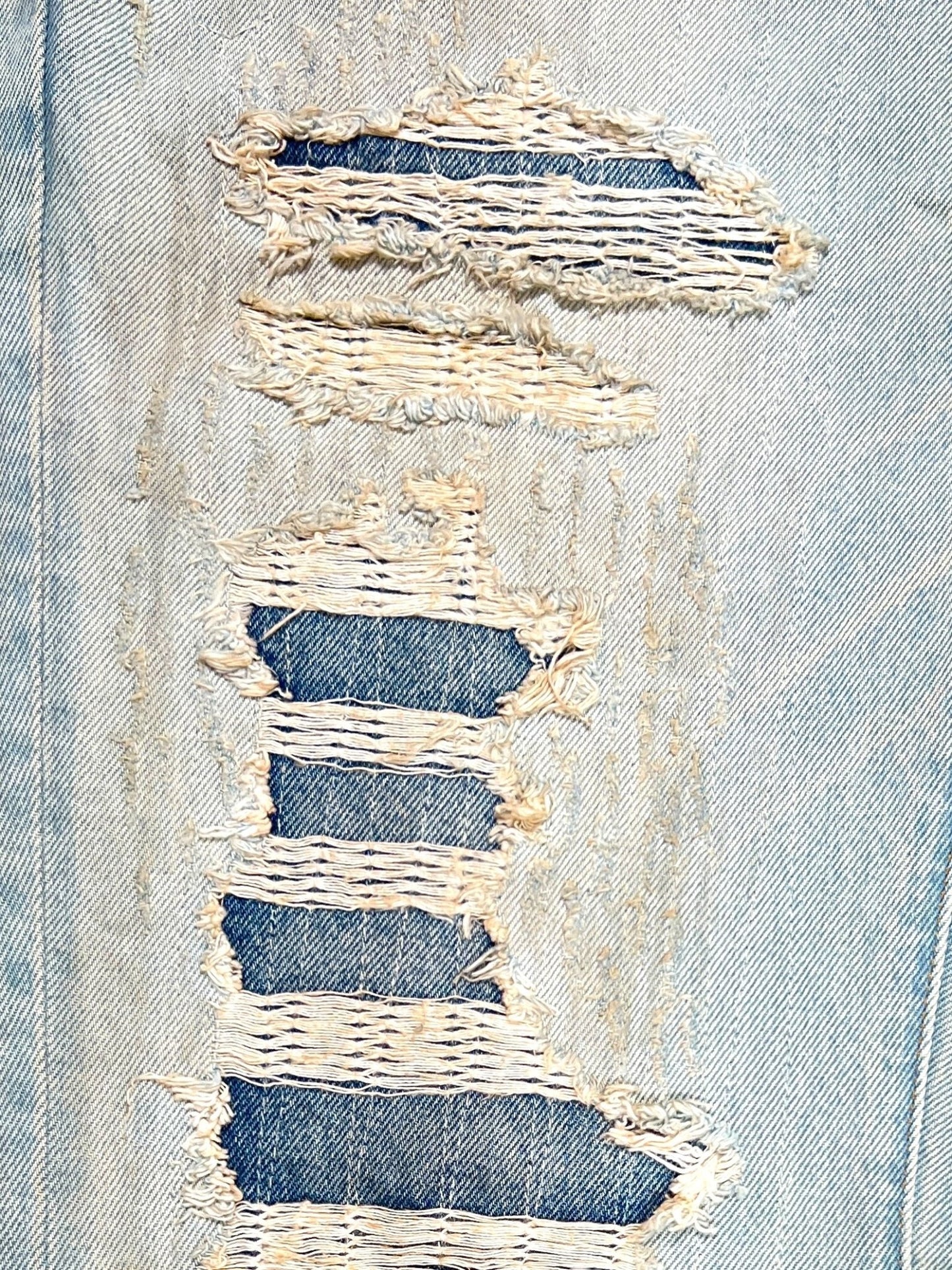 Purple Brand P026-SYDR226 Bootcut Destroy Repair Indigo