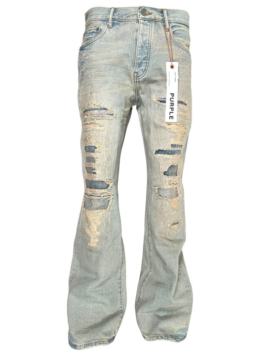 Purple Brand P026-SYDR226 Bootcut Destroy Repair Indigo