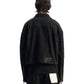 Probus Purple Brand P052-TPBL426 Crop Textured Pearl Jacket Black Purple Brand P052-TPBL426 Crop Textured Pearl Jacket Black Black