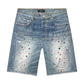 Purple Brand P059-CYWI826 Cyanine Jewel Shorts Lt Indigo