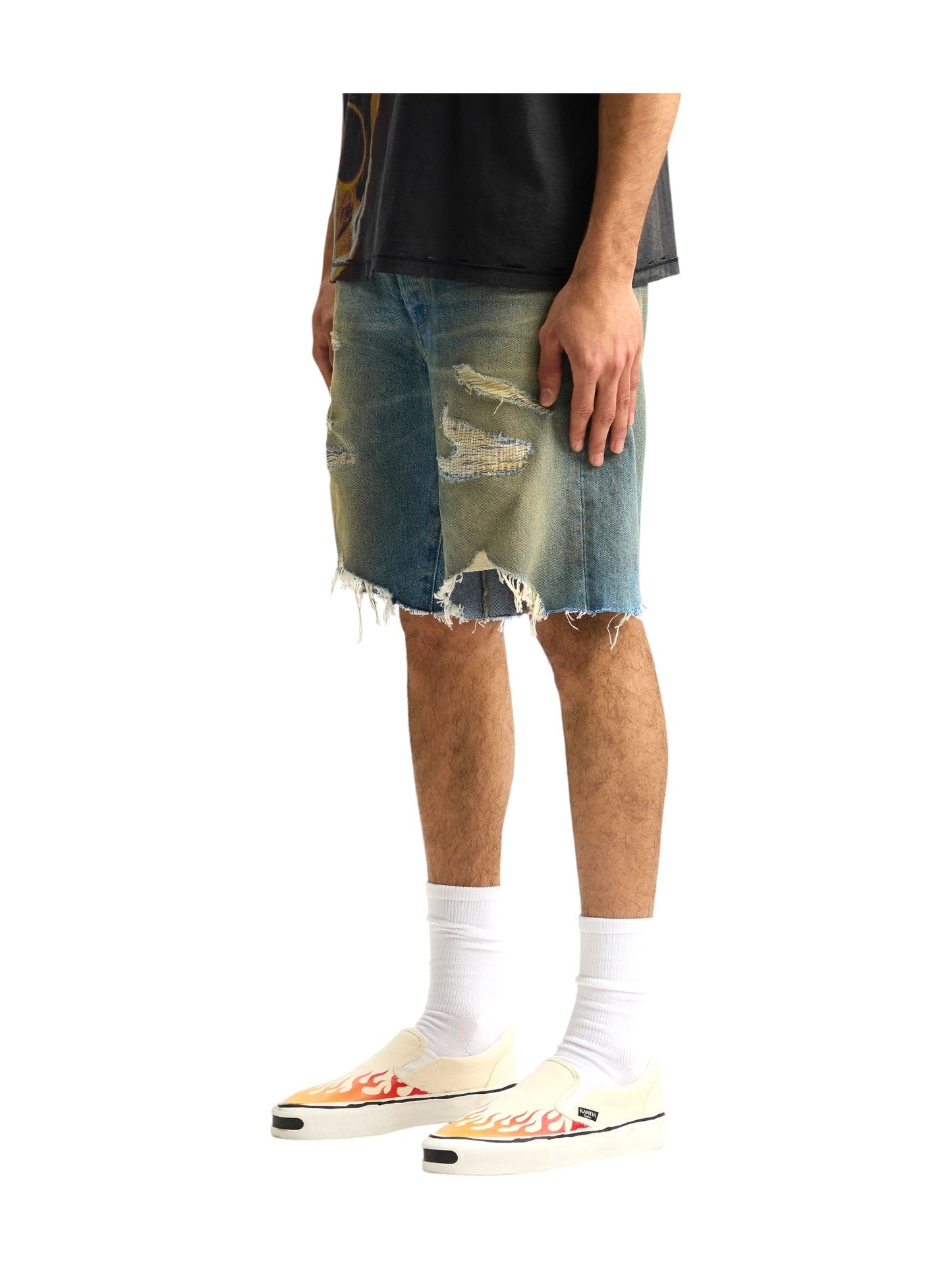 Purple Brand P059-HSDM326 High Summer Destroy Indigo