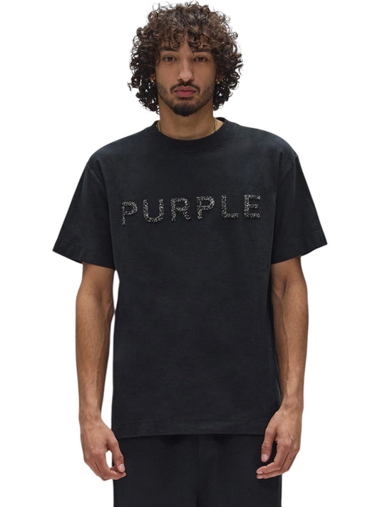 Purple Brand P104-TBMS226 Textured Jersey Ss Tee Black