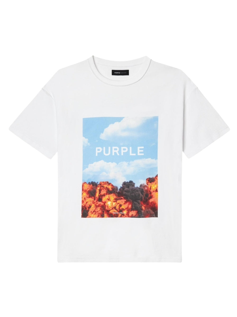 Purple Brand P109-CWAB Clean Jersey SS Tee Wht