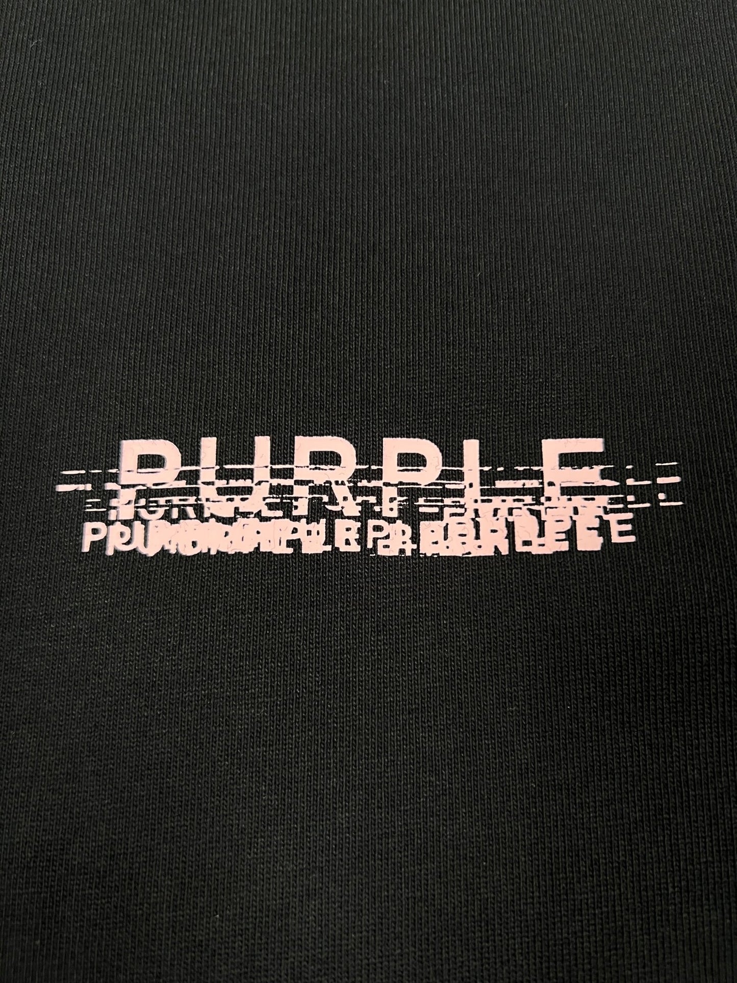 Purple Brand P117-HBBR425 Hwt Jersey Ss Tee Blk