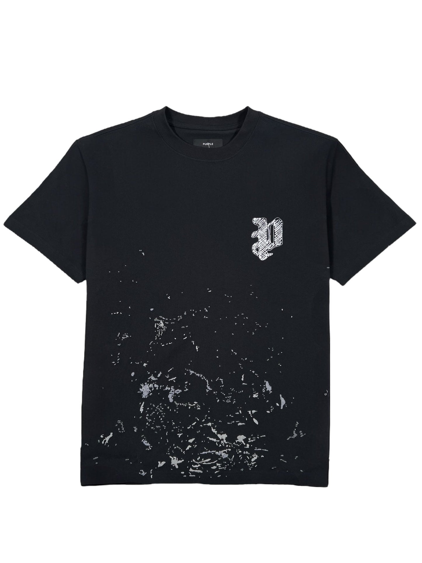 Purple Brand P117-HBSP425 Hwt Jersey Ss Tee Blk