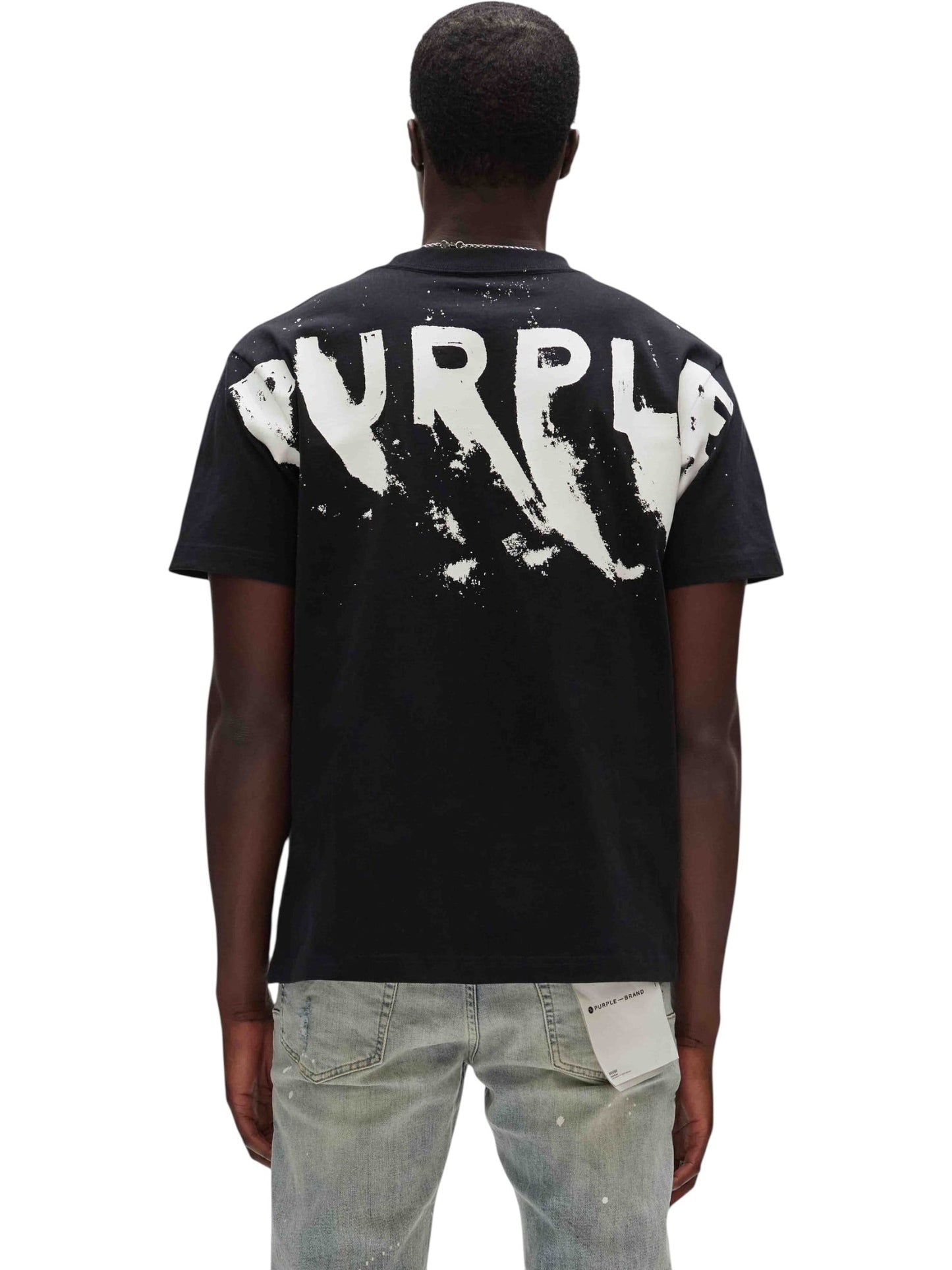 Purple Brand P117-HJBB423 HEAVY JERSEY SS TEE BLACK