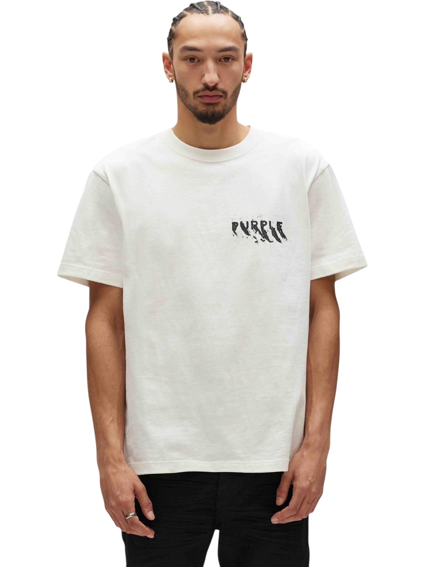 Purple Brand P117-HJCM823 Hwt Jersey Ss Tee White