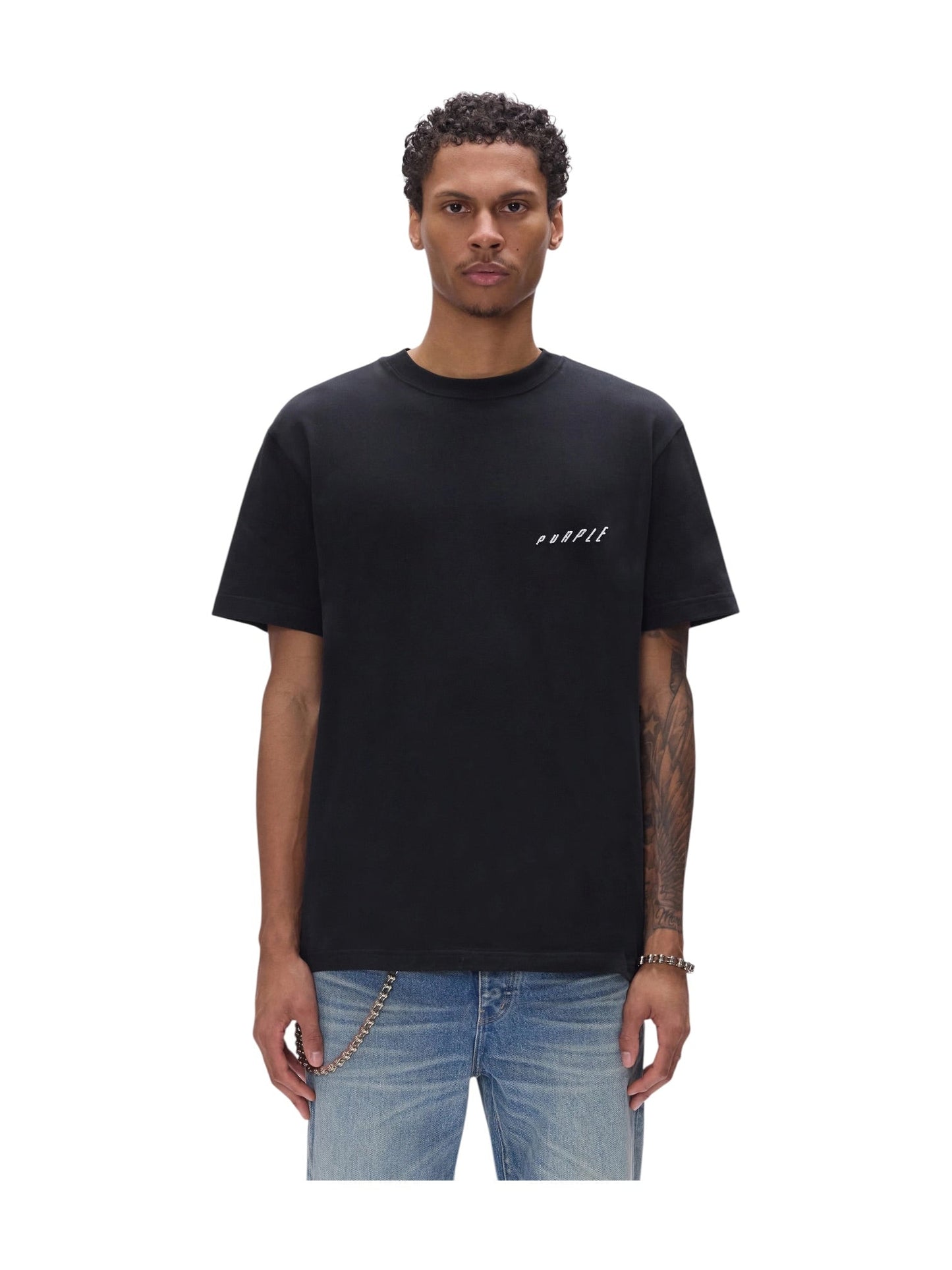 Purple Brand P117-HJPP326 Hwt Jersey Ss Tee Black