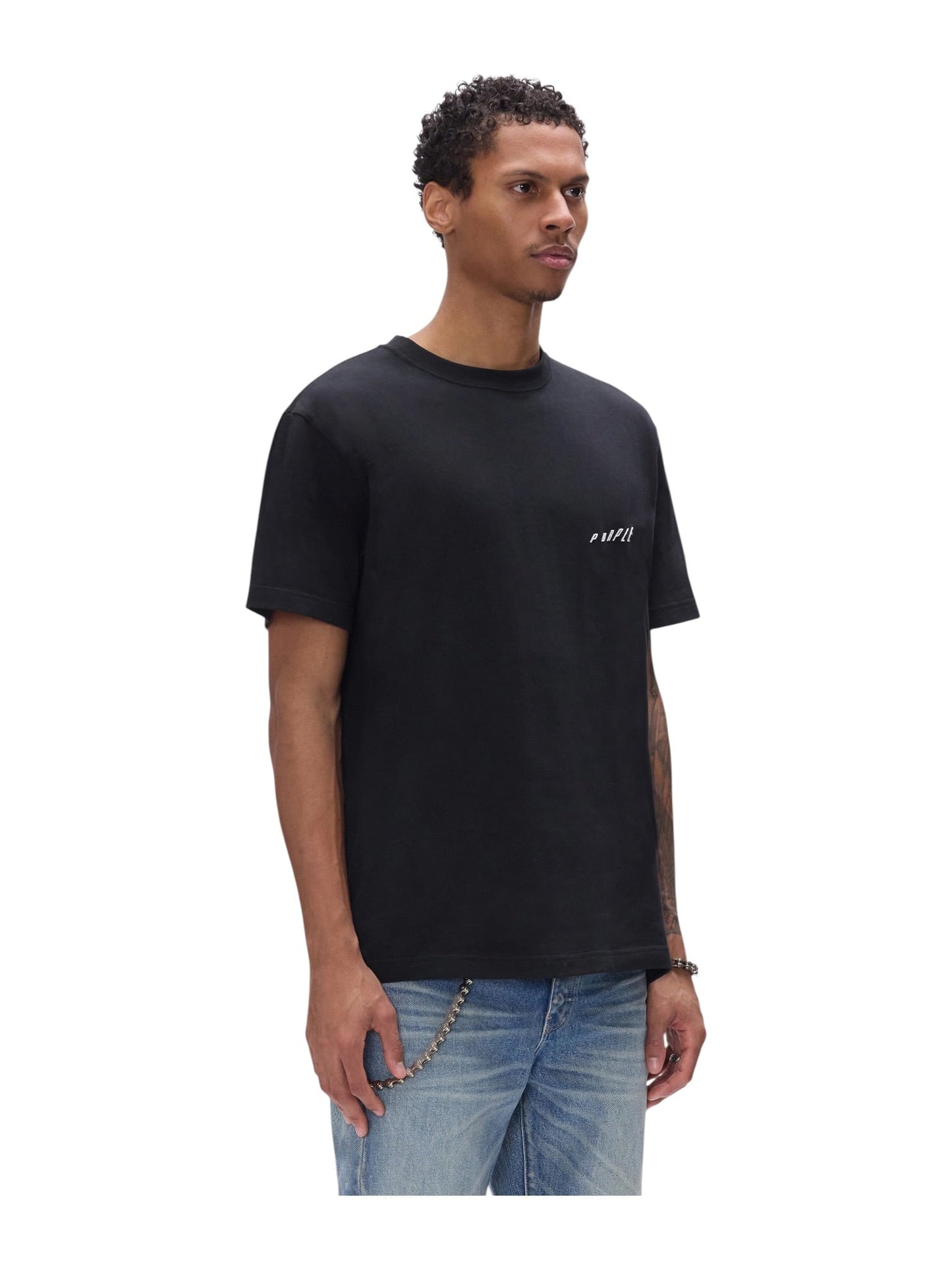 Purple Brand P117-HJPP326 Hwt Jersey Ss Tee Black