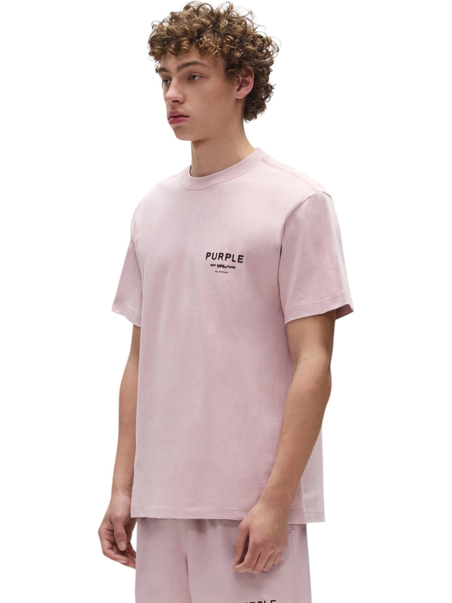 Purple Brand P117-HLRS226 Hwt Jersey Ss Tee Pink