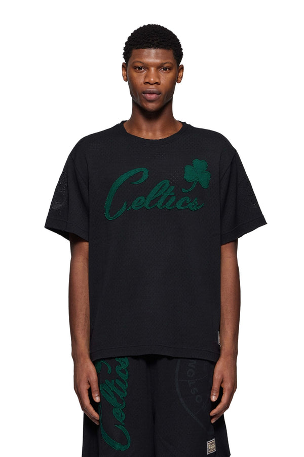 Purple Brand P142-Mnnc Boston Celtics Mesh Tee Blk