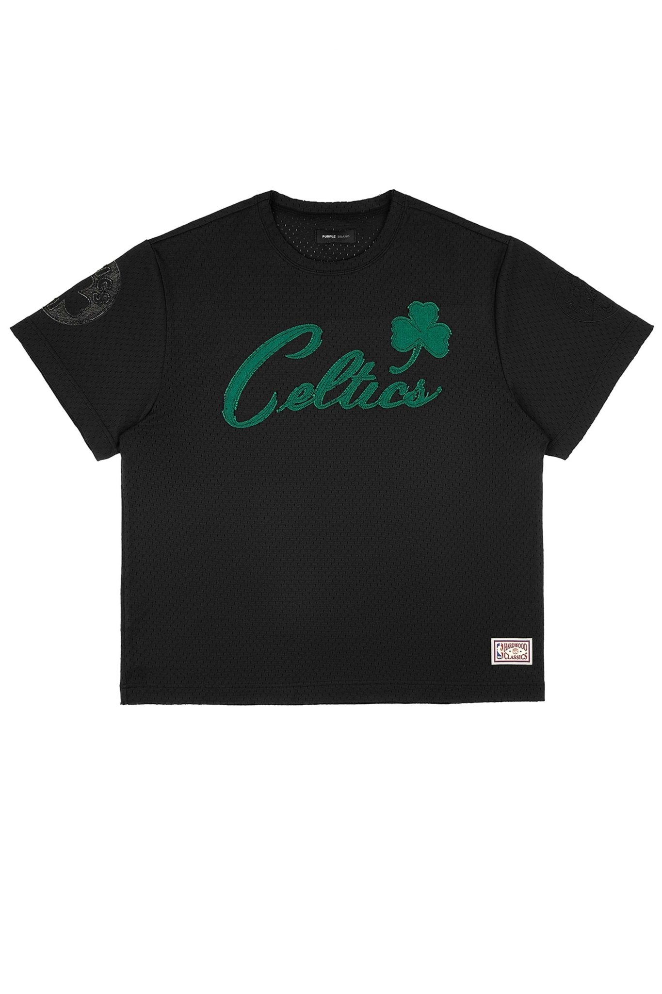 Purple Brand P142-Mnnc Boston Celtics Mesh Tee Blk