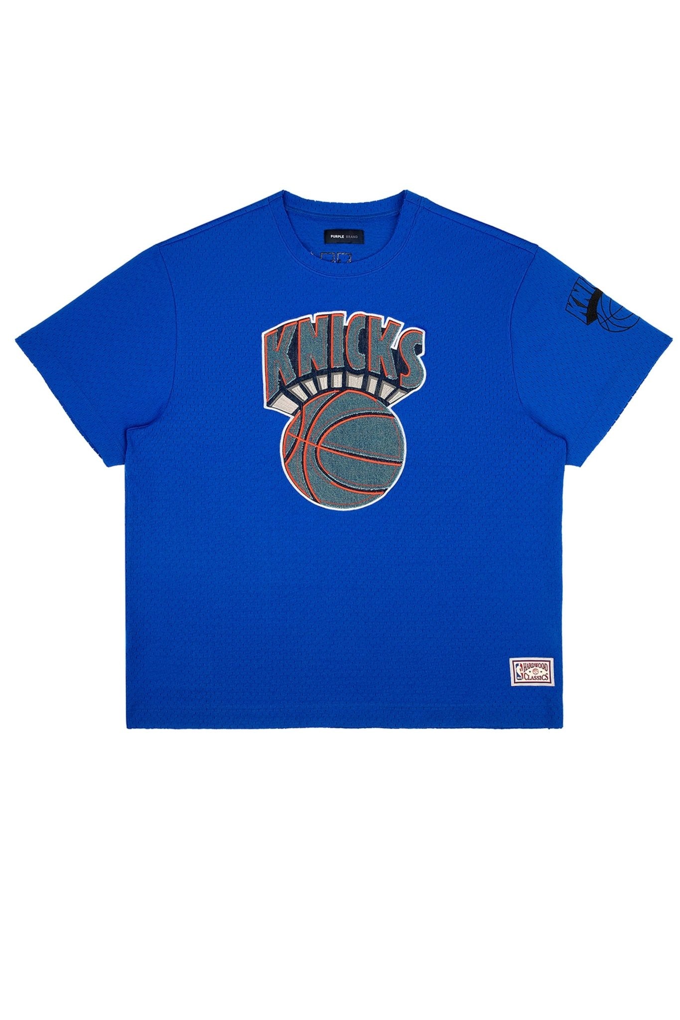 Purple Brand P142-Mnnk Ny Knicks Mesh Tee  Blue