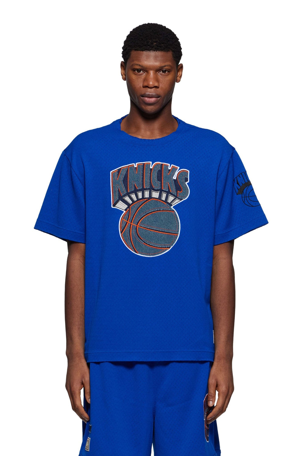 Purple Brand P142-Mnnk Ny Knicks Mesh Tee  Blue