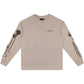 Purple Brand P204-TSRS226 Textured Jersey Ls Tee Grey